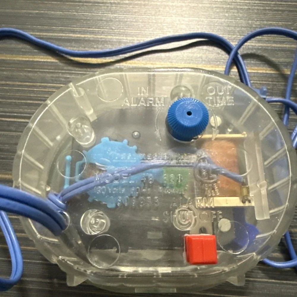 Ingraham Toastmaster 49-628 Transparent MulticolorGear Alarm Clock Works USA VTG